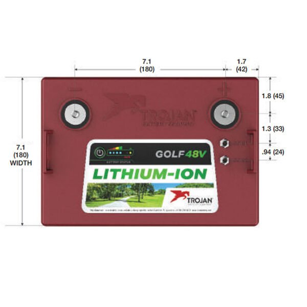 48V Trojan Lithium Golf Cart Battery - Image 4
